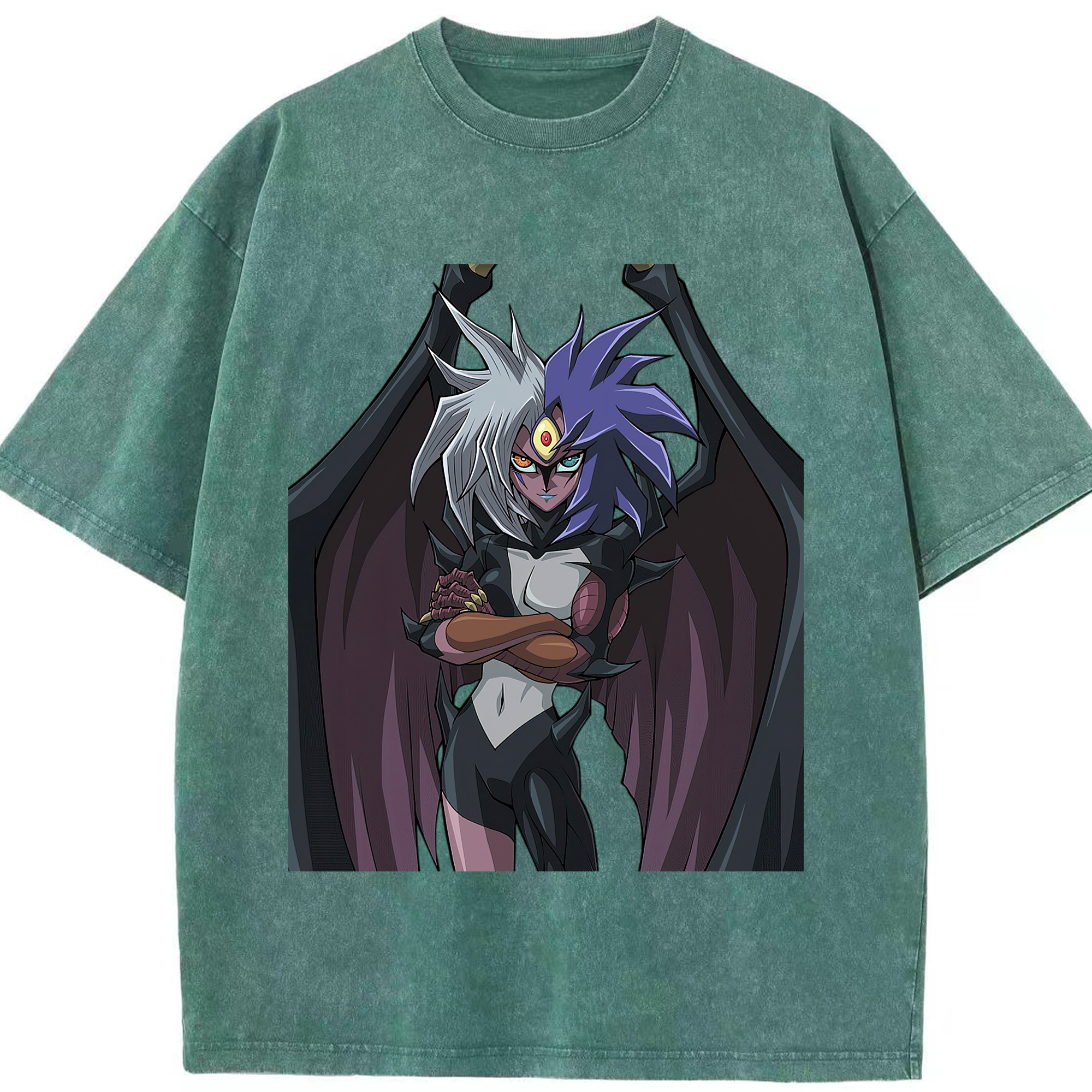 （画像用） 遊☆戯☆王 Yu-Gi-Oh! 綿100% ヴィンテージ風 半袖Tシャツ（フロントプリント）